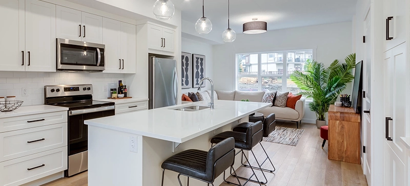 Unit B Kitchen at Freestone Townhomes By Renova Homes and Renovations